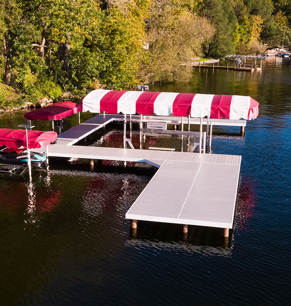 Lifetime All Seasons Pier with Boat Lift